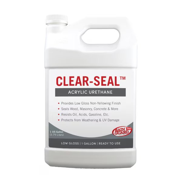 1 Gal. Clear-Seal Acrylic Urethane, Low Gloss, Clear, Rainguard Brands, Mfr#: CU-0201